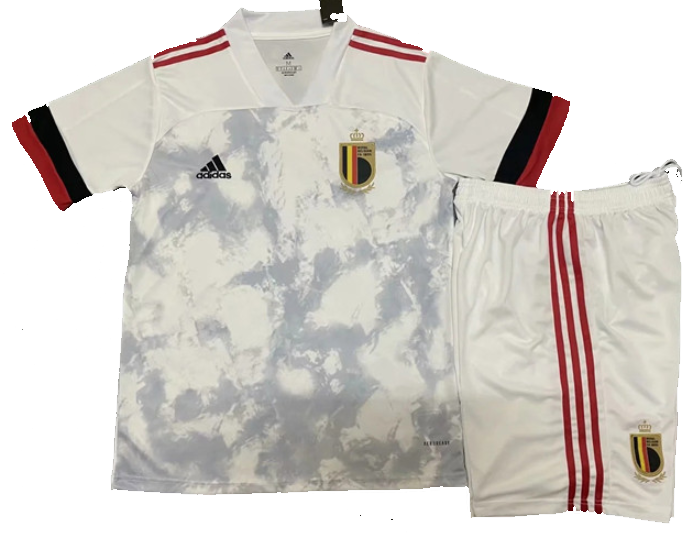 Kit infantil oficial Adidas seleção da Belgica 2020 2021 II jogador